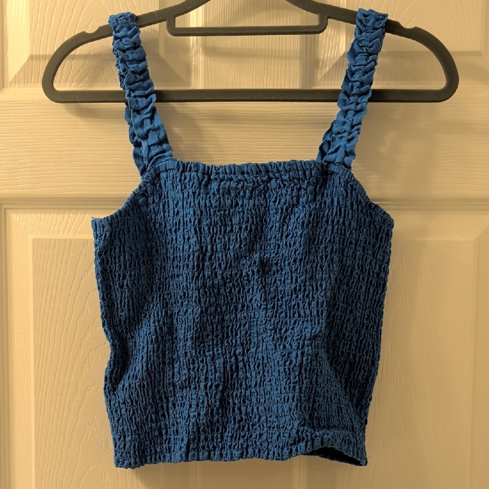 Rachel Zoe Deep Blue Smocked Camisole